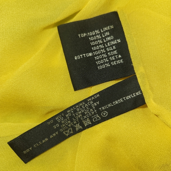 Ralph lauren black label silk linen chiffon 1950s Style Dress S M garden party - Picture 6 of 11